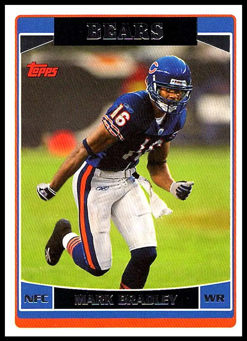 2006 Topps #226 Mark Bradley NM-MT Chicago Bears Football Card - Football Card Single