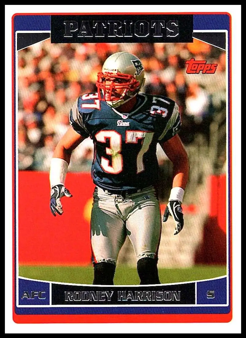 2006 Topps #242 Rodney Harrison NM-MT New England Patriots Football Card - Football Card Single