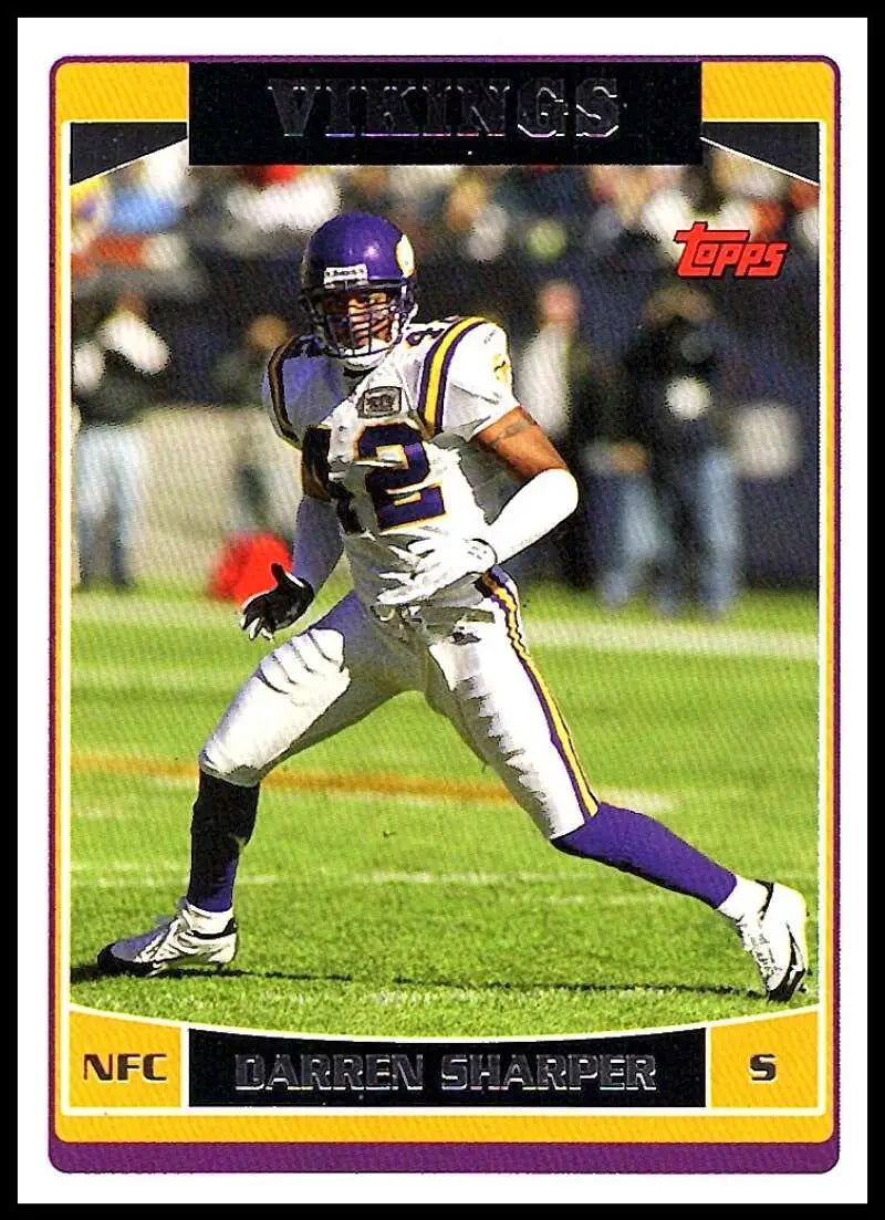 2006 Topps #248 Darren Sharper NM-MT Minnesota Vikings Football Card - Football Card Single