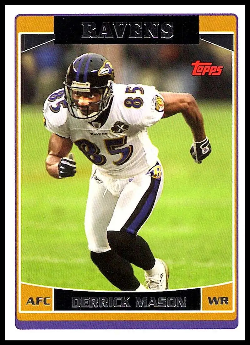2006 Topps #251 Derrick Mason NM-MT Baltimore Ravens Football Card - Football Card Single