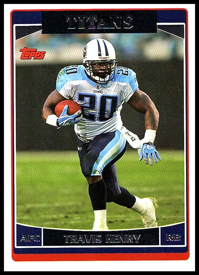 2006 Topps #262 Travis Henry NM-MT Tennessee Titans Football Card - Football Card Single