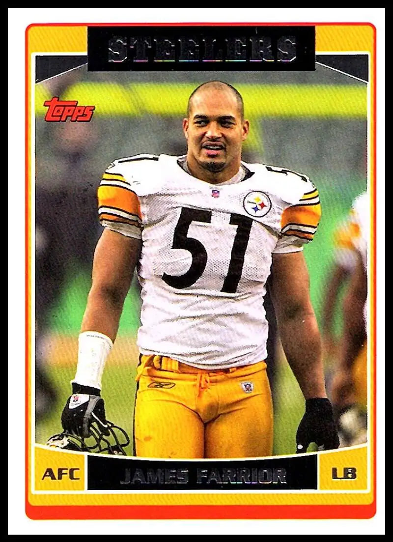 2006 Topps #264 James Farrior NM-MT Pittsburgh Steelers Football Card - Football Card Single