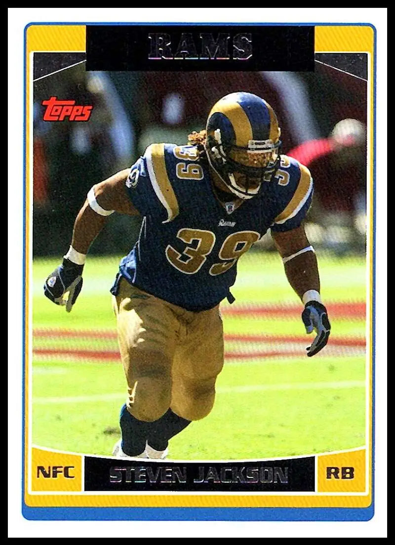 2006 Topps #272 Steven Jackson NM-MT St. Louis Rams Football Card - Football Card Single