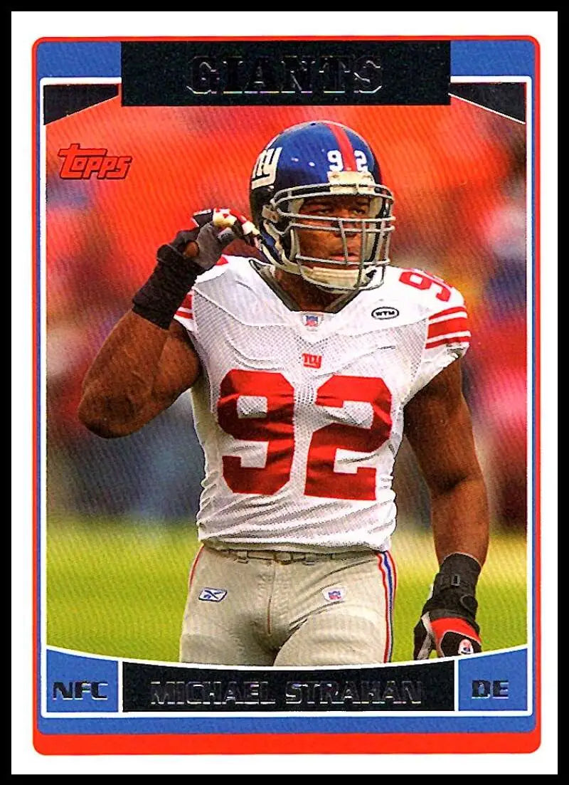 2006 Topps #274 Michael Strahan NM-MT New York Giants Football Card - Football Card Single