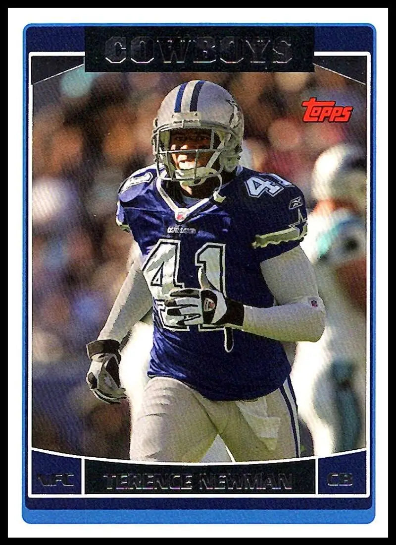 2006 Topps #277 Terence Newman NM-MT Dallas Cowboys Football Card - Football Card Single