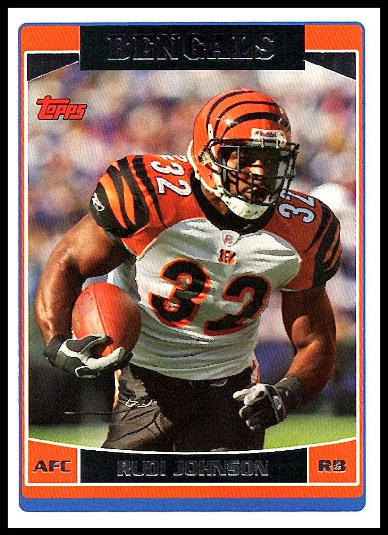 2006 Topps #278 Rudi Johnson NM-MT Cincinnati Bengals Football Card - Football Card Single