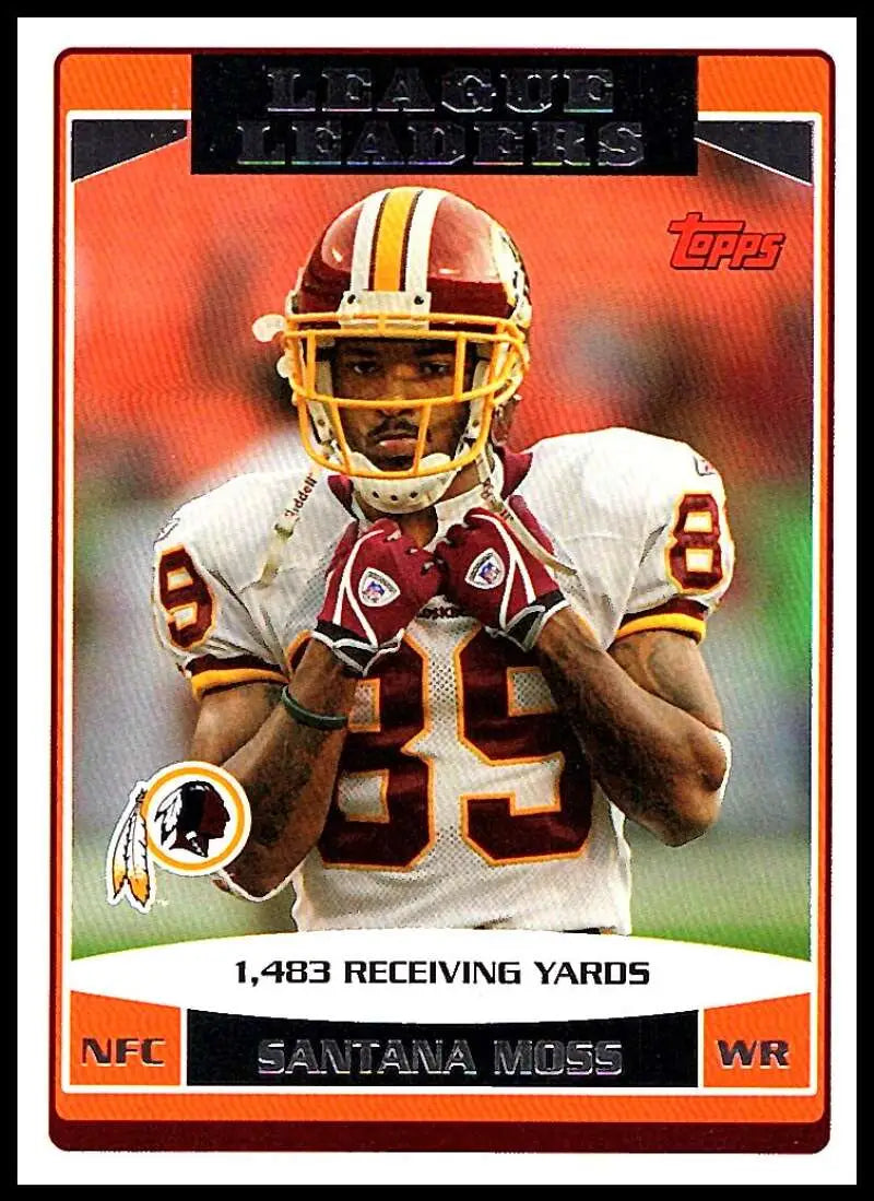2006 Topps #284 Santana Moss NM-MT Washington Redskins Football Card - Football Card Single