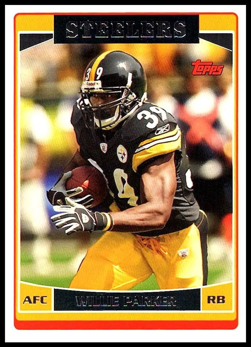 2006 Topps #29 Willie Parker NM-MT Pittsburgh Steelers Football Card - Football Card Single