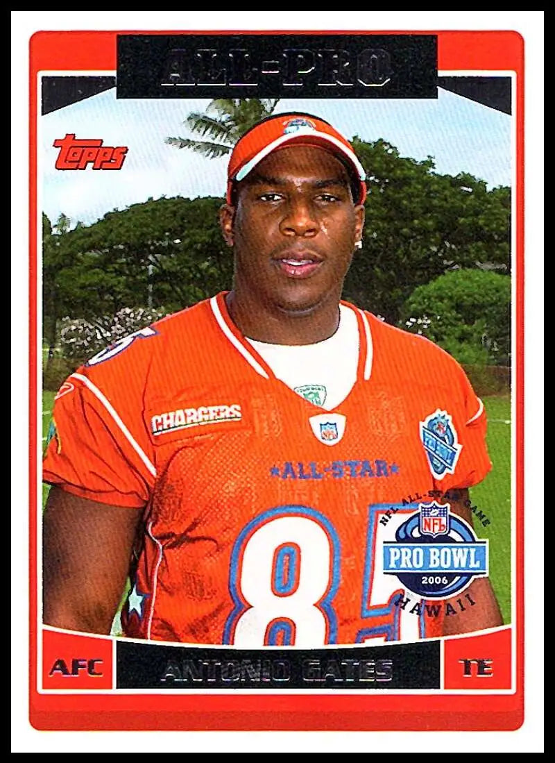 2006 Topps #300 Antonio Gates NM-MT San Diego Chargers Football Card - Football Card Single