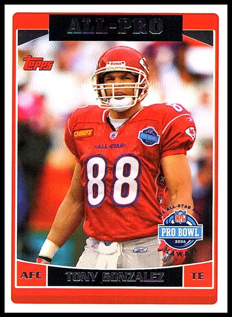 2006 Topps #304 Tony Gonzalez NM-MT Kansas City Chiefs Football Card - Football Card Single