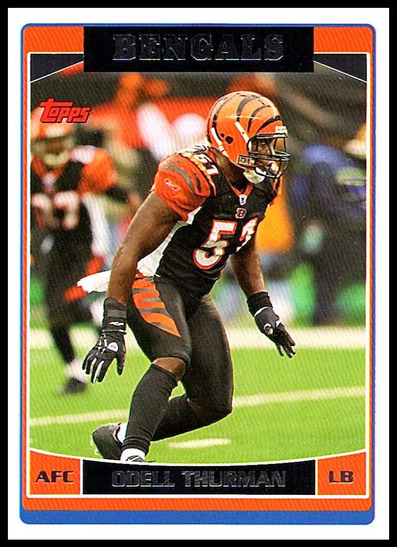 2006 Topps #31 Odell Thurman NM-MT Cincinnati Bengals Football Card - Football Card Single