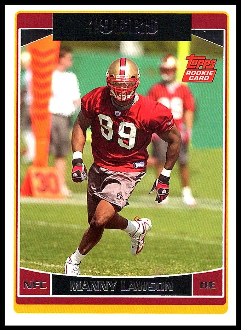 2006 Topps #314 Manny Lawson NM-MT RC Rookie San Francisco 49ers Football Card - Football Card Single