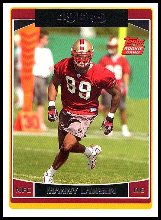 2006 Topps #314 Manny Lawson NM-MT RC Rookie San Francisco 49ers Football Card