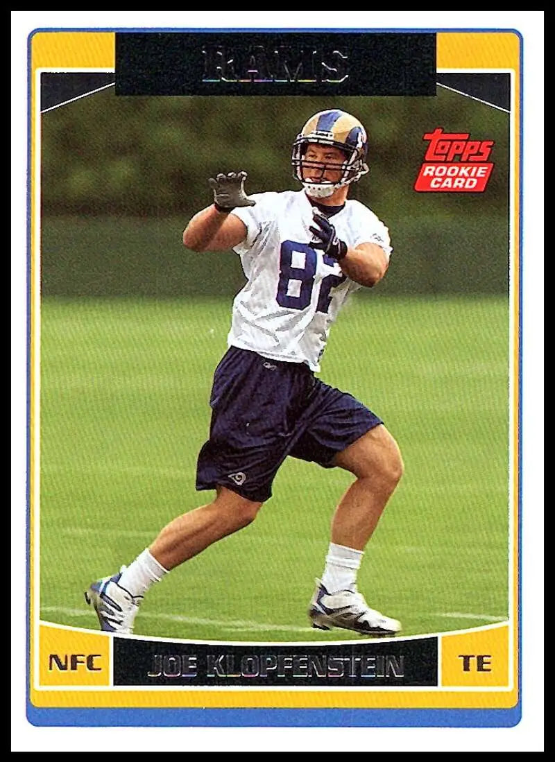 2006 Topps #318 Joe Klopfenstein NM-MT RC Rookie St. Louis Rams Football Card - Football Card Single