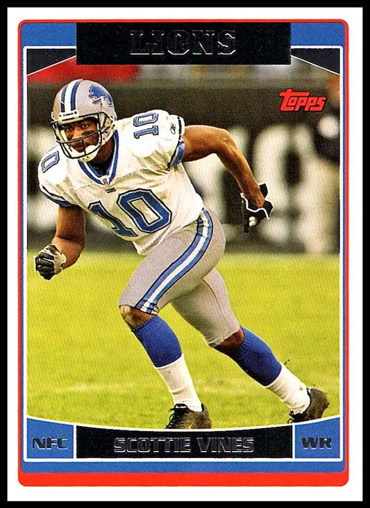 2006 Topps #32 Scottie Vines NM-MT Detroit Lions Football Card