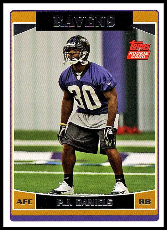 2006 Topps #324 P.J. Daniels NM-MT RC Rookie Baltimore Ravens Football Card