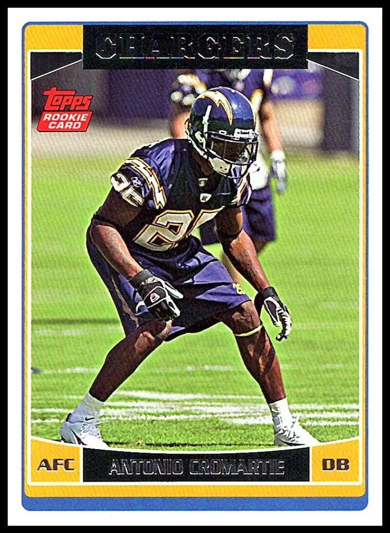 2006 Topps #327 Antonio Cromartie NM-MT RC Rookie San Diego Chargers Football Card - Football Card Single