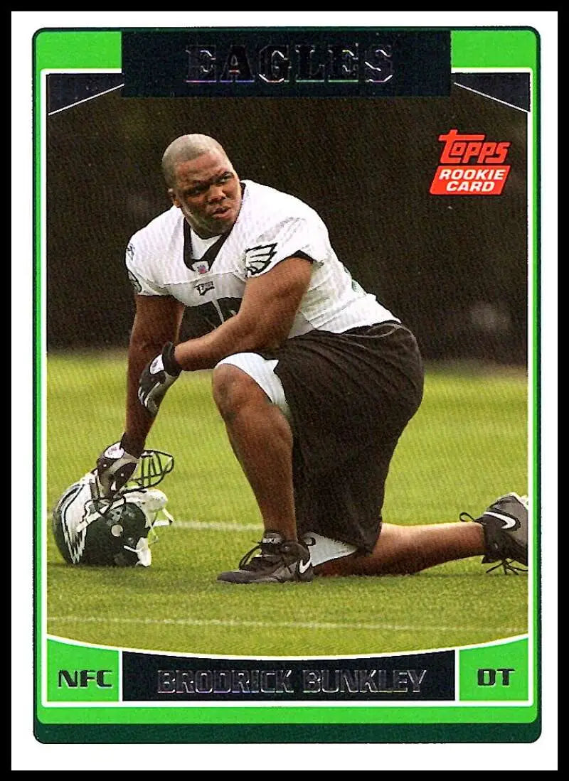 2006 Topps #333 Brodrick Bunkley NM-MT RC Rookie Philadelphia Eagles Football Card - Football Card Single