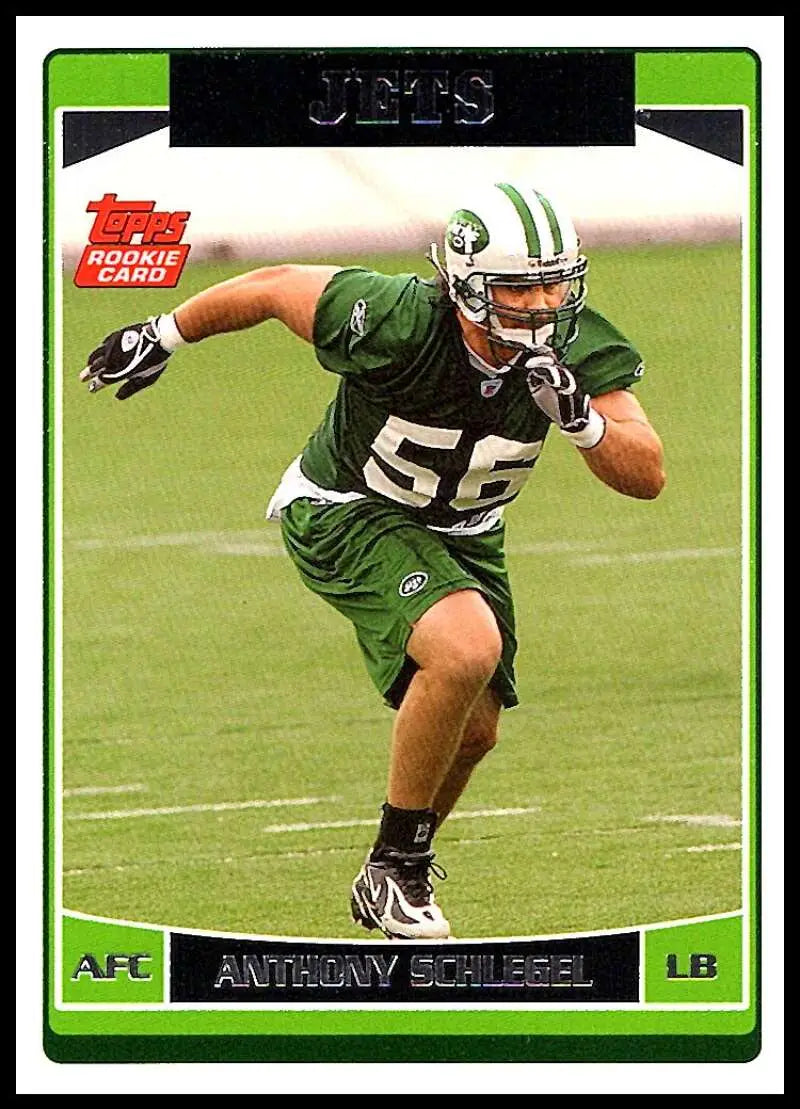 2006 Topps #341 Anthony Schlegel NM-MT RC Rookie New York Jets Football Card - Football Card Single