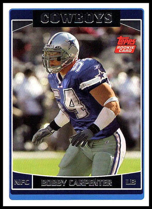 2006 Topps #344 Bobby Carpenter NM-MT RC Rookie Dallas Cowboys Football Card