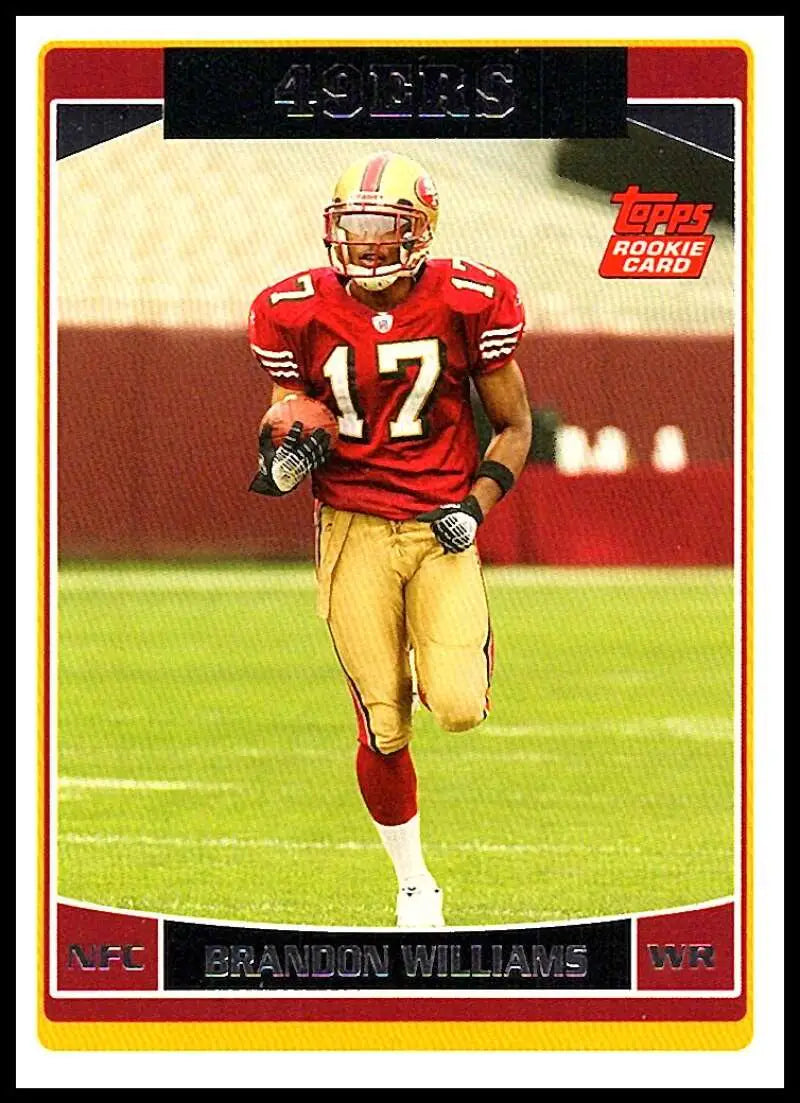 2006 Topps #347 Brandon Williams NM-MT RC Rookie San Francisco 49ers Football Card - Football Card Single