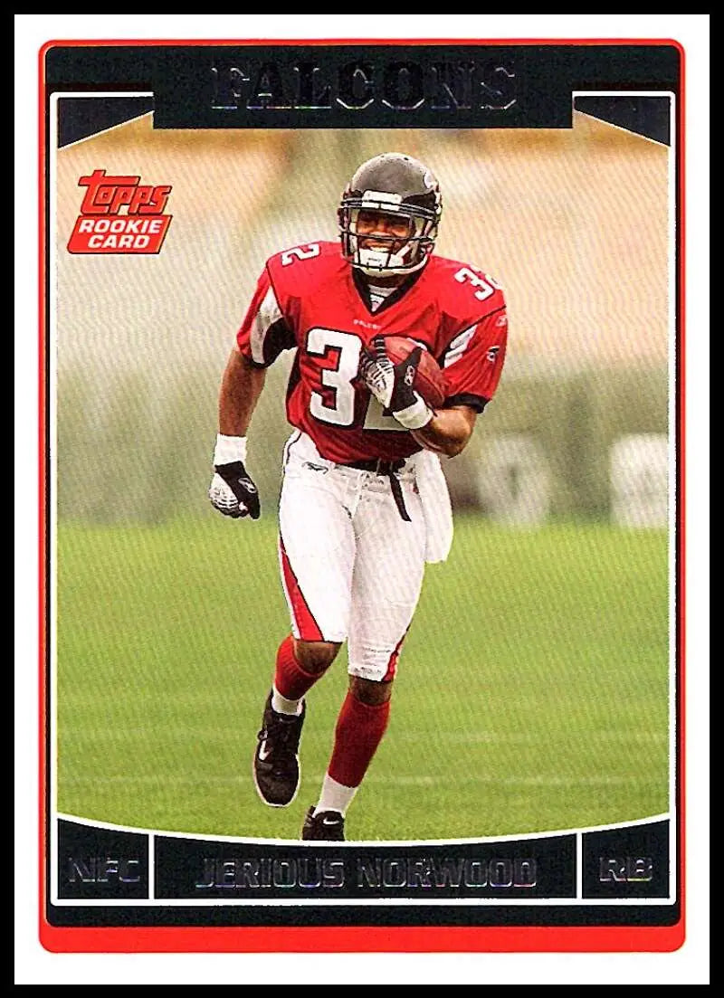 2006 Topps #349 Jerious Norwood NM-MT RC Rookie Atlanta Falcons Football Card - Football Card Single