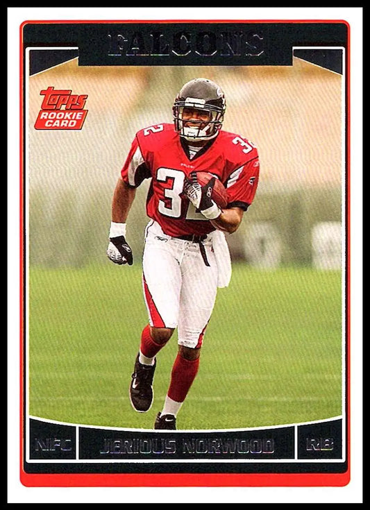 2006 Topps #349 Jerious Norwood NM-MT RC Rookie Atlanta Falcons Football Card