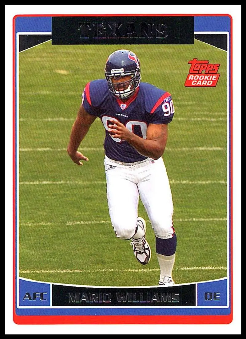 2006 Topps #351 Mario Williams NM-MT RC Rookie Houston Texans Football Card - Football Card Single