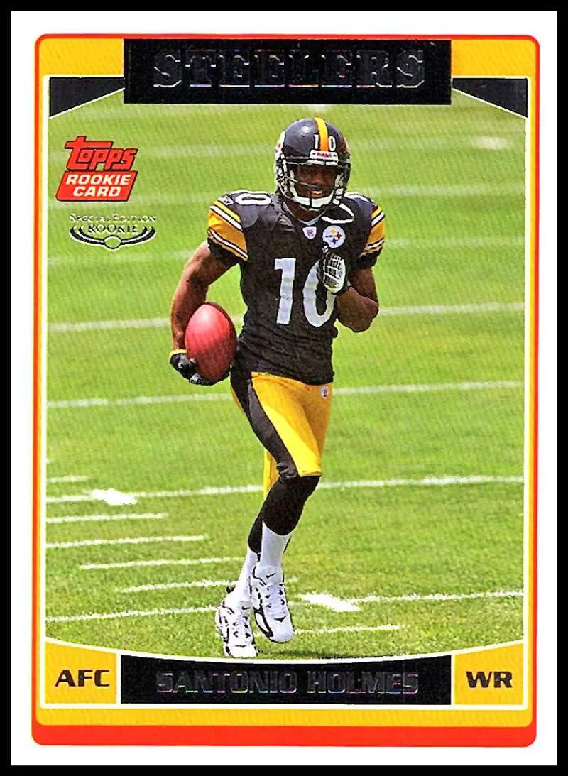 2006 Topps #352 Santonio Holmes NM-MT RC Rookie Pittsburgh Steelers Football Card