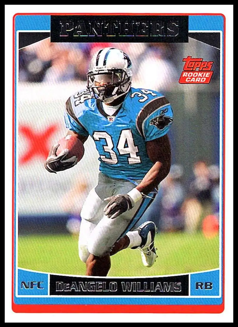 2006 Topps #361 DeAngelo Williams NM-MT RC Rookie Carolina Panthers Football Card - Football Card Single