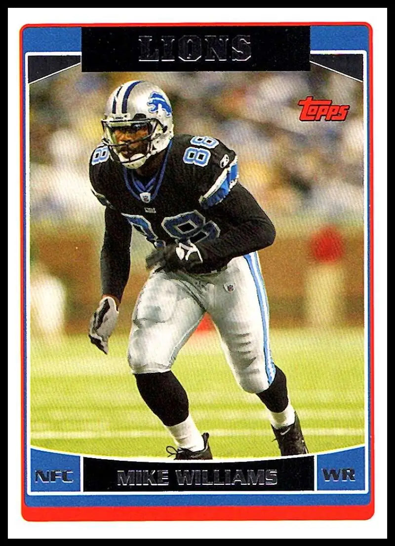 2006 Topps #37 Mike Williams NM-MT Detroit Lions Football Card - Football Card Single