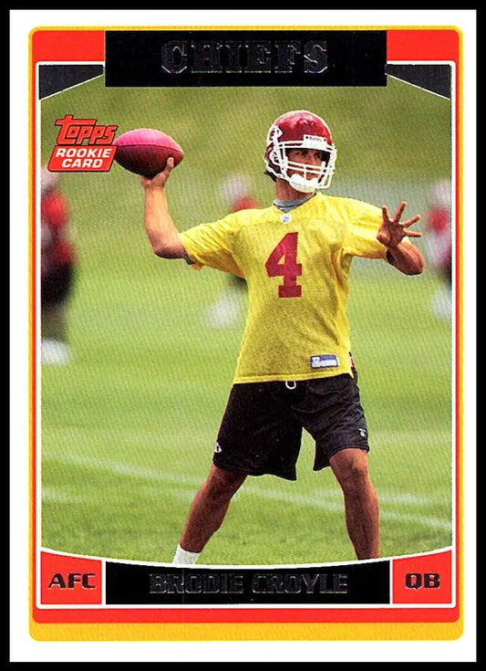 2006 Topps #374 Brodie Croyle NM-MT RC Rookie Kansas City Chiefs Football Card