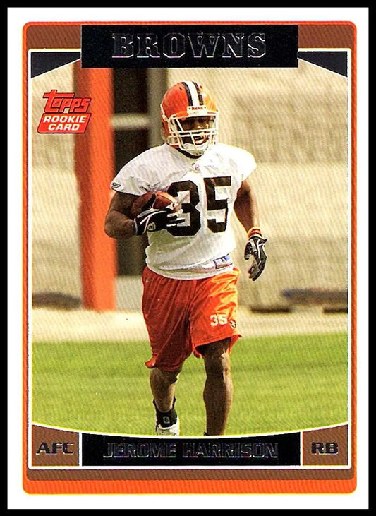 2006 Topps #376 Jerome Harrison NM-MT RC Rookie Cleveland Browns Football Card