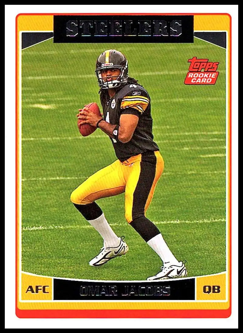 2006 Topps #383 Omar Jacobs NM-MT RC Rookie Pittsburgh Steelers Football Card