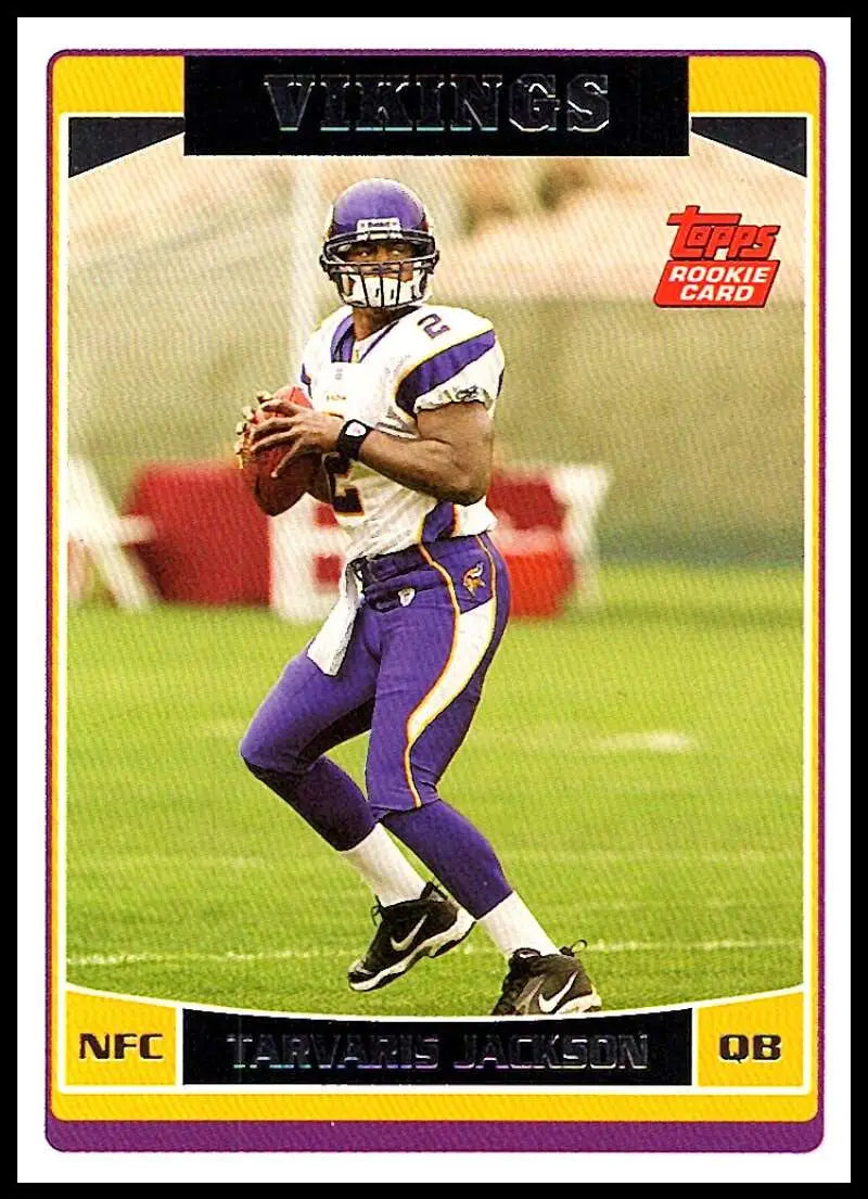 2006 Topps #384 Tarvaris Jackson NM-MT RC Rookie Minnesota Vikings Football Card