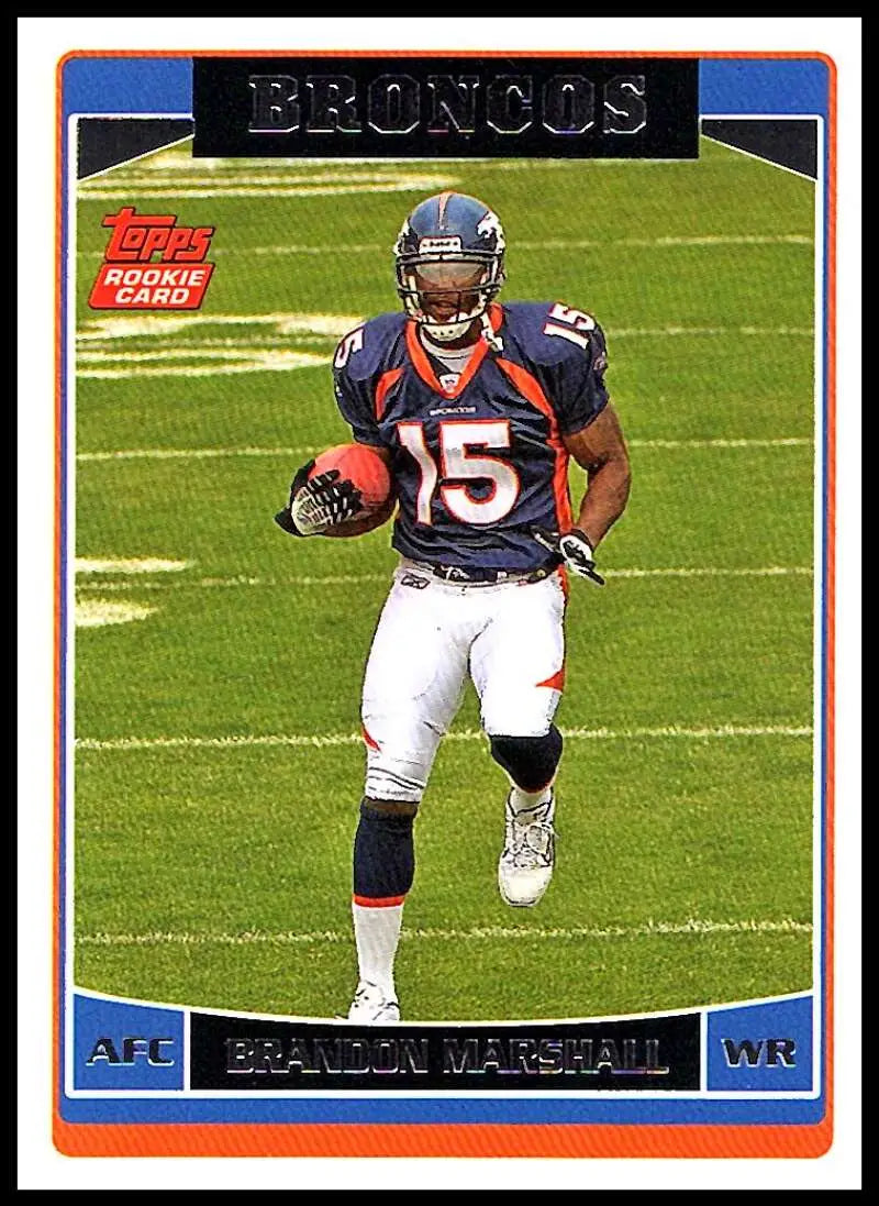 2006 Topps #385 Brandon Marshall NM-MT RC Rookie Denver Broncos Football Card - Football Card Single