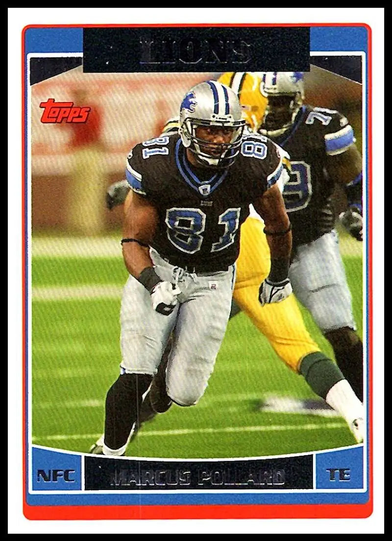 2006 Topps #4 Marcus Pollard NM-MT Detroit Lions Football Card - Football Card Single