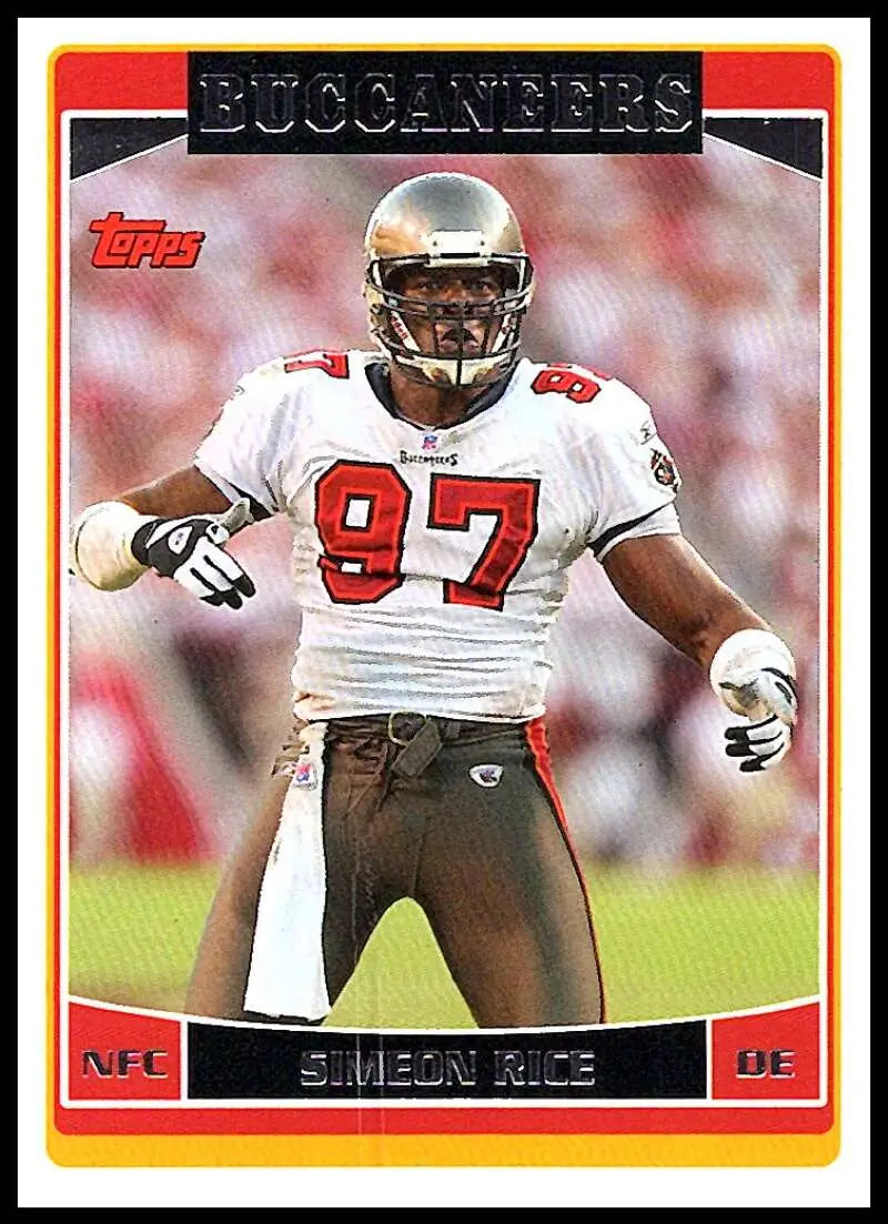 2006 Topps #49 Simeon Rice NM-MT Tampa Bay Buccaneers Football Card - Football Card Single