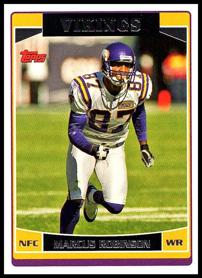 2006 Topps #5 Marcus Robinson NM-MT Minnesota Vikings Football Card - Football Card Single
