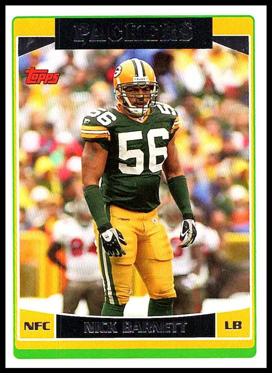 2006 Topps #52 Nick Barnett NM-MT Green Bay Packers Football Card - Football Card Single
