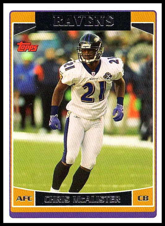 2006 Topps #54 Chris McAlister NM-MT Baltimore Ravens Football Card - Football Card Single