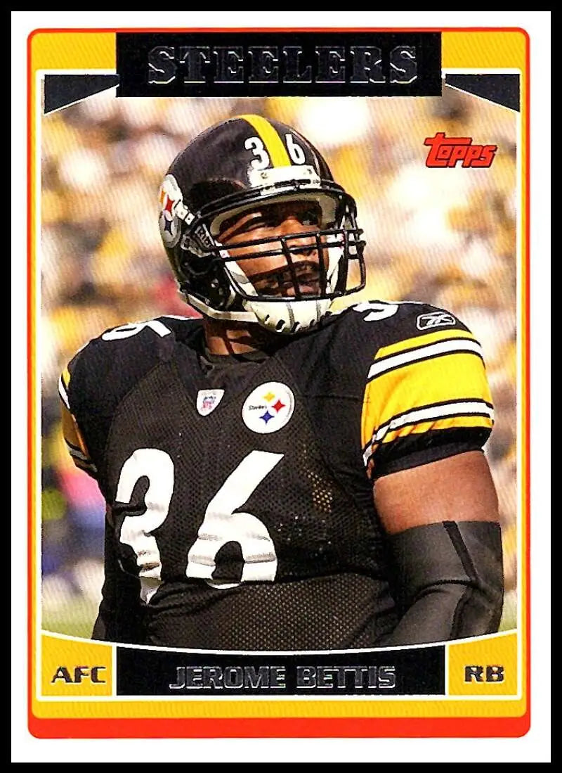 2006 Topps #56 Jerome Bettis NM-MT Pittsburgh Steelers Football Card - Football Card Single