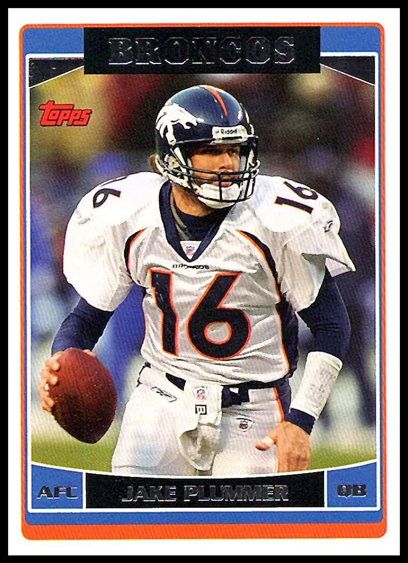 2006 Topps #63 Jake Plummer NM-MT Denver Broncos Football Card - Football Card Single