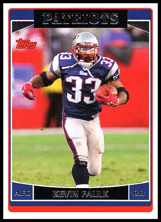 2006 Topps #67 Kevin Faulk NM-MT New England Patriots Football Card