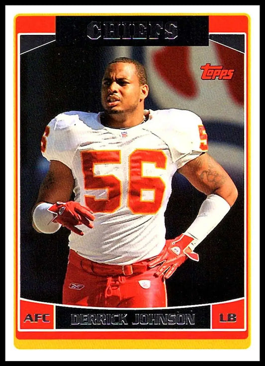 2006 Topps #69 Derrick Johnson NM-MT Kansas City Chiefs Football Card - Football Card Single