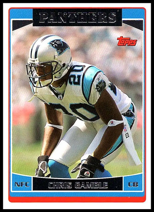 2006 Topps #7 Chris Gamble NM-MT Carolina Panthers Football Card