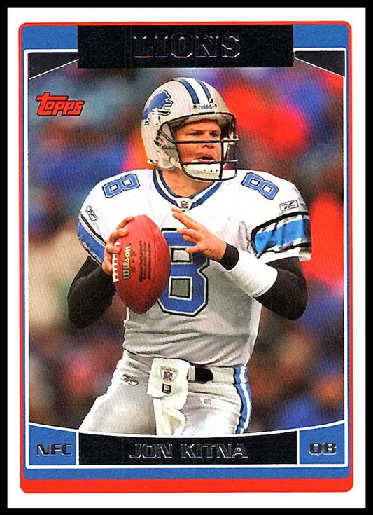 2006 Topps #86 Jon Kitna NM-MT Detroit Lions Football Card - Football Card Single