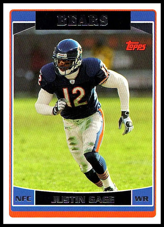 2006 Topps #93 Justin Gage NM-MT Chicago Bears Football Card