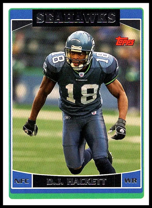 2006 Topps #95 D.J. Hackett NM-MT Seattle Seahawks Football Card - Football Card Single
