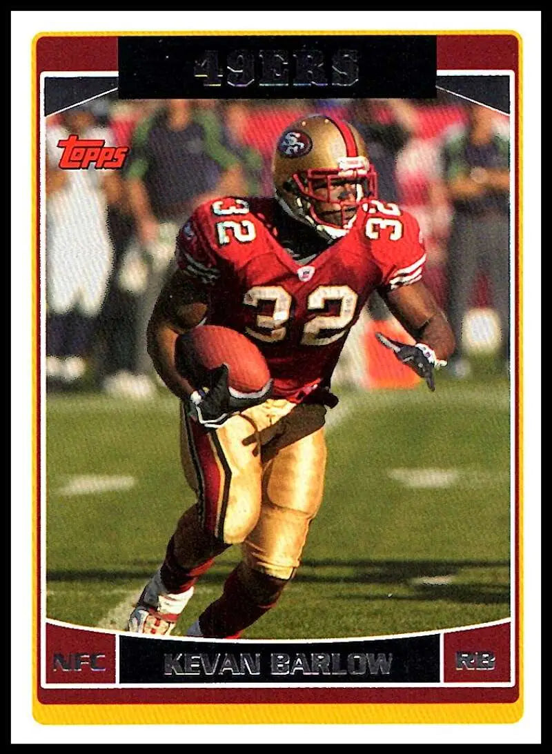 2006 Topps #96 Kevan Barlow NM-MT San Francisco 49ers Football Card - Football Card Single